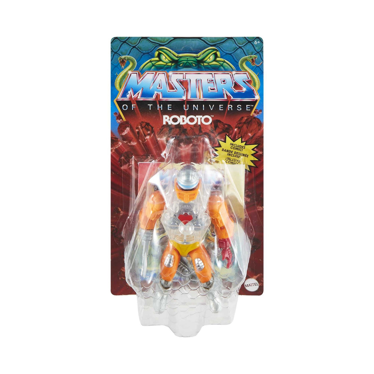 Figura Mattel Masters Of The Universe Origins Figura De Acción Mini Comic Roboto (14cm)