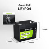 EAN 5904326374850 - Green Cell LFPGC12V60AH batería para sistema ups Fosfato de hierro-litio (LiFePo4) 12,8 V 60 Ah imagen 2