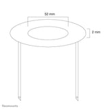 Ceiling Cover For Fpma-C100 52mm Black
