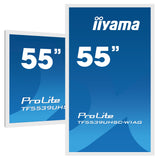 EAN 4948570118076 - iiyama TF5539UHSC-W1AG pantalla de señalización 139,7 cm (55") LED 500 cd / m² 4K Ultra HD Blanco Pantall imagen 1