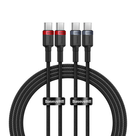 EAN 6932172657444 - Baseus Cafule cable USB 2 m USB C 480 Gbit/s 100 W Negro, Gris, Rojo imagen 1
