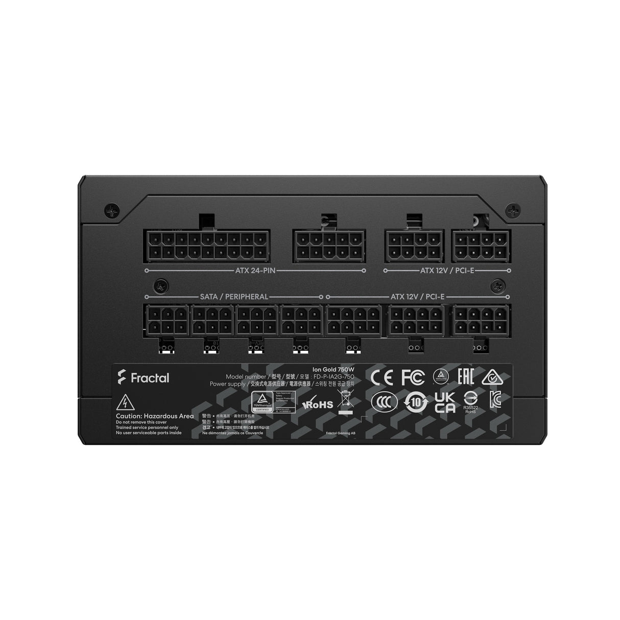 EAN 7340172702795 - Fractal Design Ion+ 750W Gold unidad de fuente de alimentación 24-pin ATX ATX Negro imagen 4
