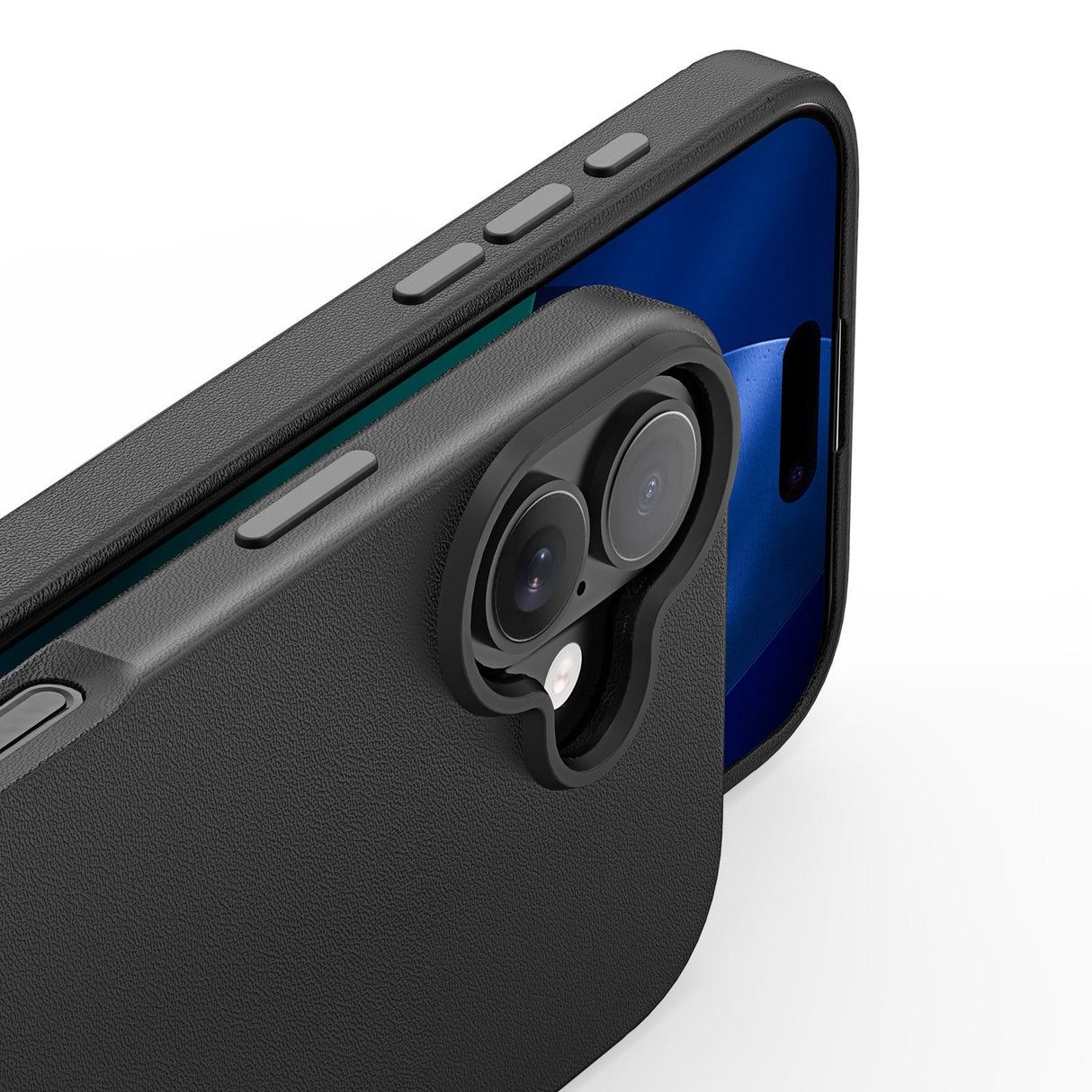 Nevox Styleshell Pro - Iphone 17 - Echt Leder - Kompatibel Con Magsafe Negro