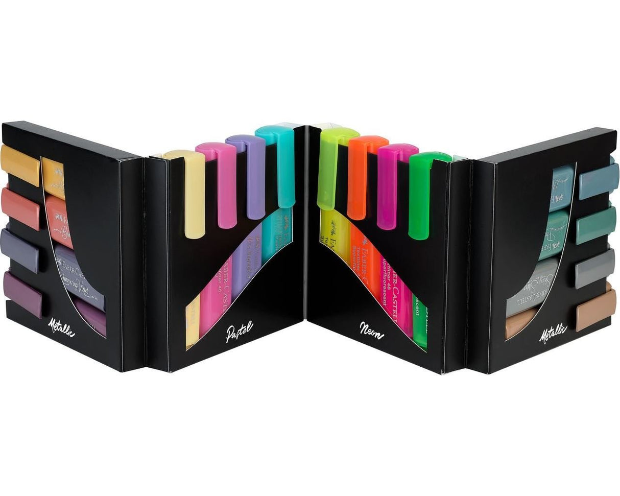 Faber Castell Marcador Fluorescente Textliner 46 Set De Escritorio 16 C/Surtidos