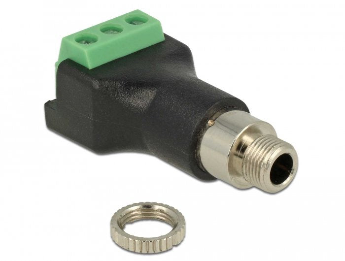 Delock Adaptador Terminalblock > Jack Estéreo 3,5mm Hembra 3 Pin