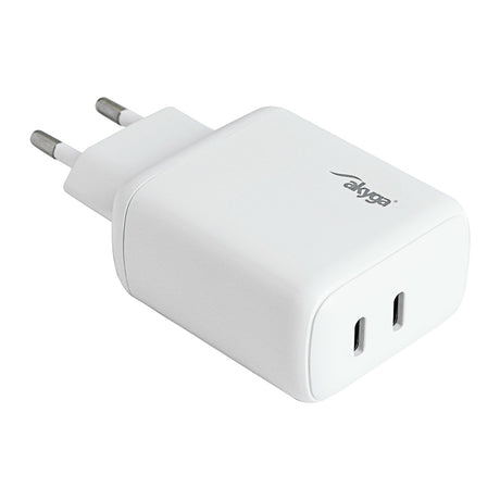 EAN 5901720137784 - Akyga AK-CH-19 cargador de dispositivo móvil Universal Blanco USB Carga rápida Auto imagen 1