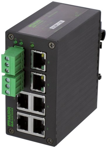 Murr Elektronik 58172 Tree 6tx Metal Red Switch Rj45 - Switch - 6-Port