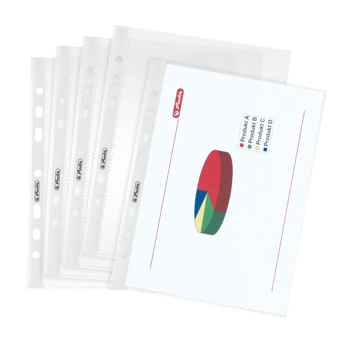 Funda Para Folleto Herlitz A5 Granulada, Pack De 100