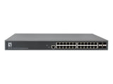 Levelone Switch 24xge 4x10gsfp+ Turing 19" Managed L3
