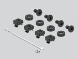 Delock Regleta De Cepillos Para La Gestión De Cables De 19" Con Fijación De Cables 1u Negro