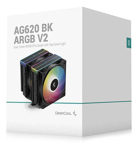 EAN 6933412729242 - DeepCool AG620 BK ARGB V2 Conjunto de chips, Placa base Refrigerador de aire 12 cm Negro 1 pieza(s) imagen 6