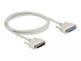 Delock Serielles Cable D-Sub 25 Stecker Zu Buchse 2 M