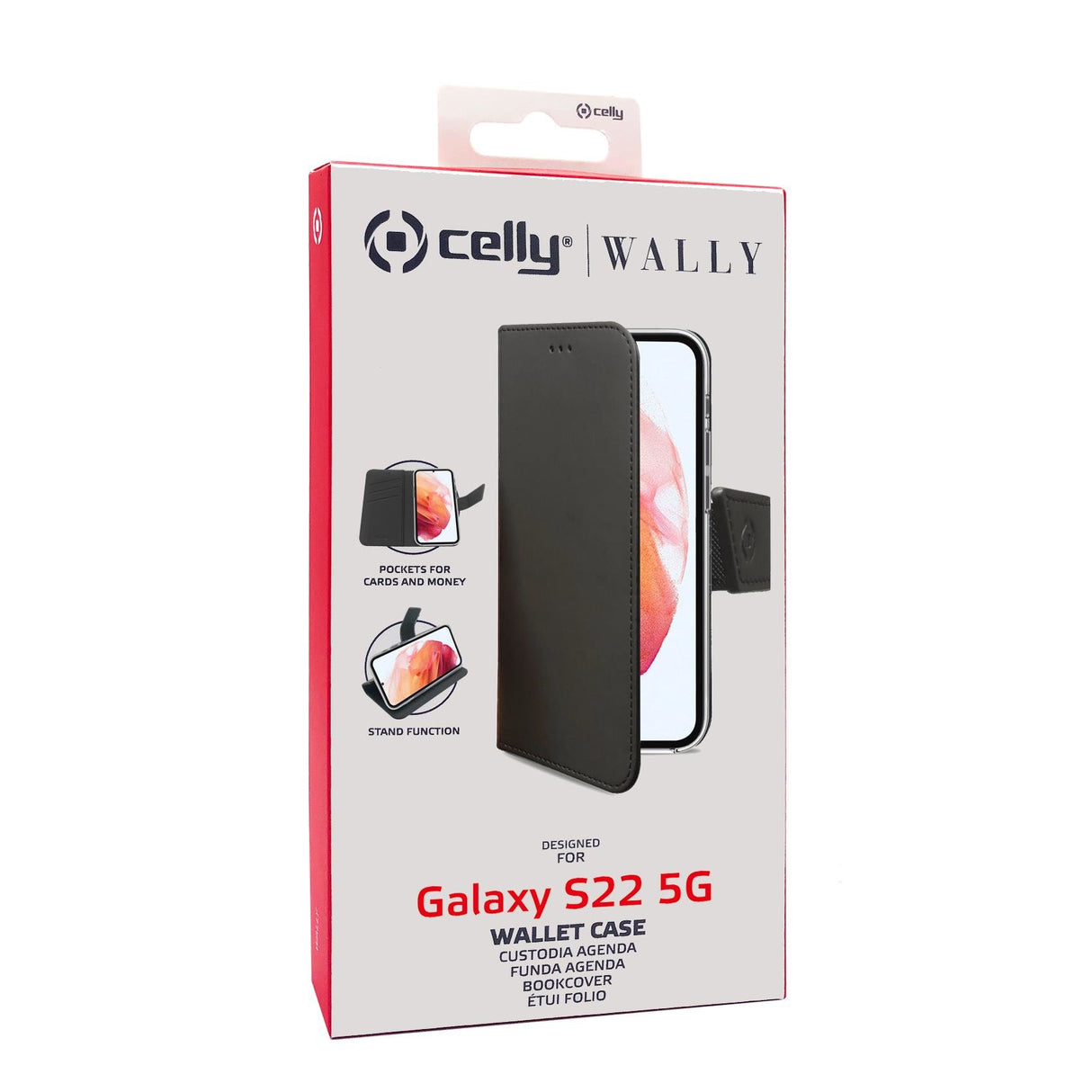 EAN 8021735194095 - Celly Wally funda para teléfono móvil 15,5 cm (6.1") Funda cartera Negro imagen 5