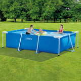 Piscina Rectangular Con Estructura Metálica, 3834 L, 300 X 200 X 75 Cm