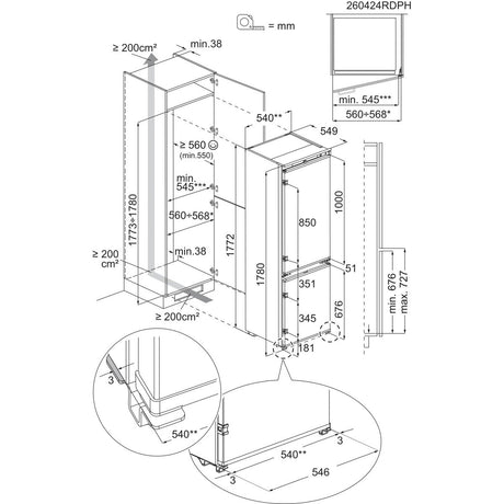 EAN 7333394012612 - Electrolux LNT6NE18S Integrado 257 L Blanco imagen 10