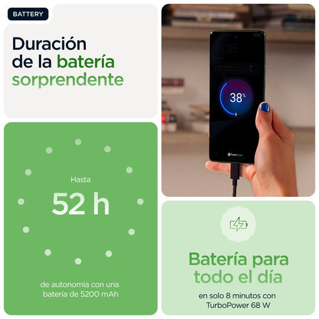 EAN 8033779080463 - Motorola edge 60 16,9 cm (6.67") SIM doble Android 15 5G USB Tipo C 8 GB 256 GB 5200 mAh Verde imagen 19