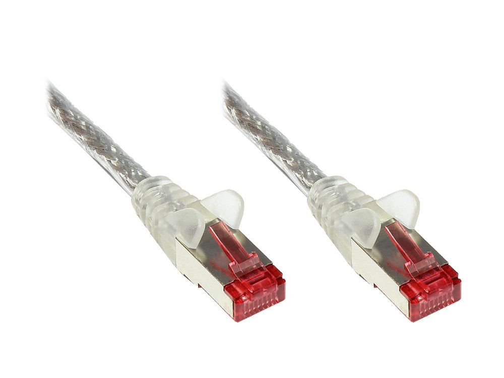 Goodconnections Cable De Red Mit Rastnasenschutz, Cat. 6, S Ftp, Pimf, Pvc, 250mhz, Transparent, 0,5m,