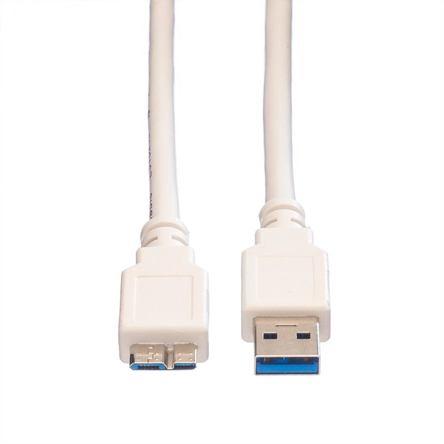 EAN 7611990125432 - VALUE 11998873 cable USB USB 3.2 Gen 1 (3.1 Gen 1) 0,8 m USB A Micro-USB B Blanco imagen 3