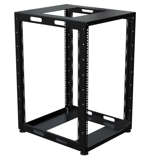 19" D=584mm 16u Special Open  Fram Ral 9005 Black