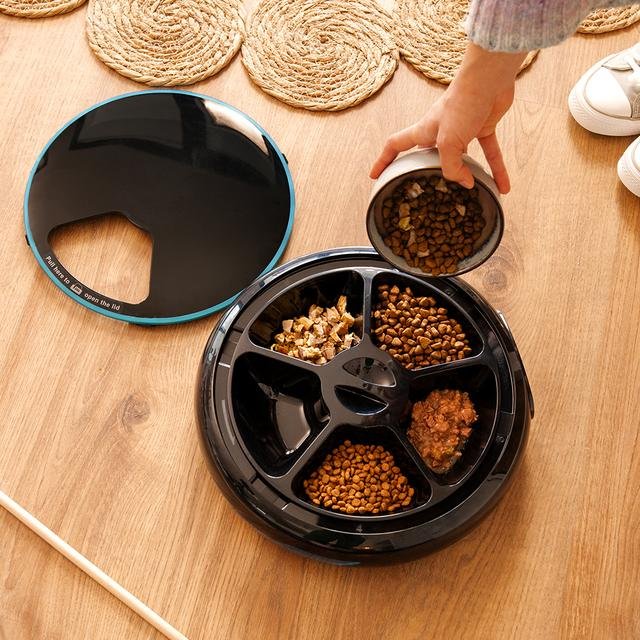 Cecotec Pumba 1600 Purrfect Meal Comedero Y Bebedero Para Perro Y Gato Negro Comedero Automático Para Mascotas
