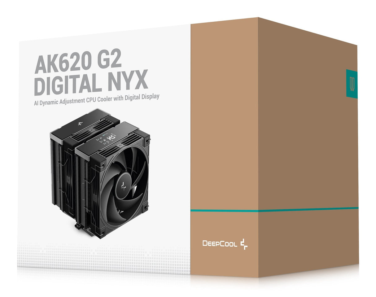 Deepcool Ak620 G2 Digital Nyx, Disipador De Cpu Negro, 120 Mm R-Ak620g2-Bknnmn-Gjd-1