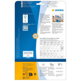 Etiquetas Herma A4 Blanco 35,6x16,9 Mm Extremadamente Adhesivas 2000 Uds.