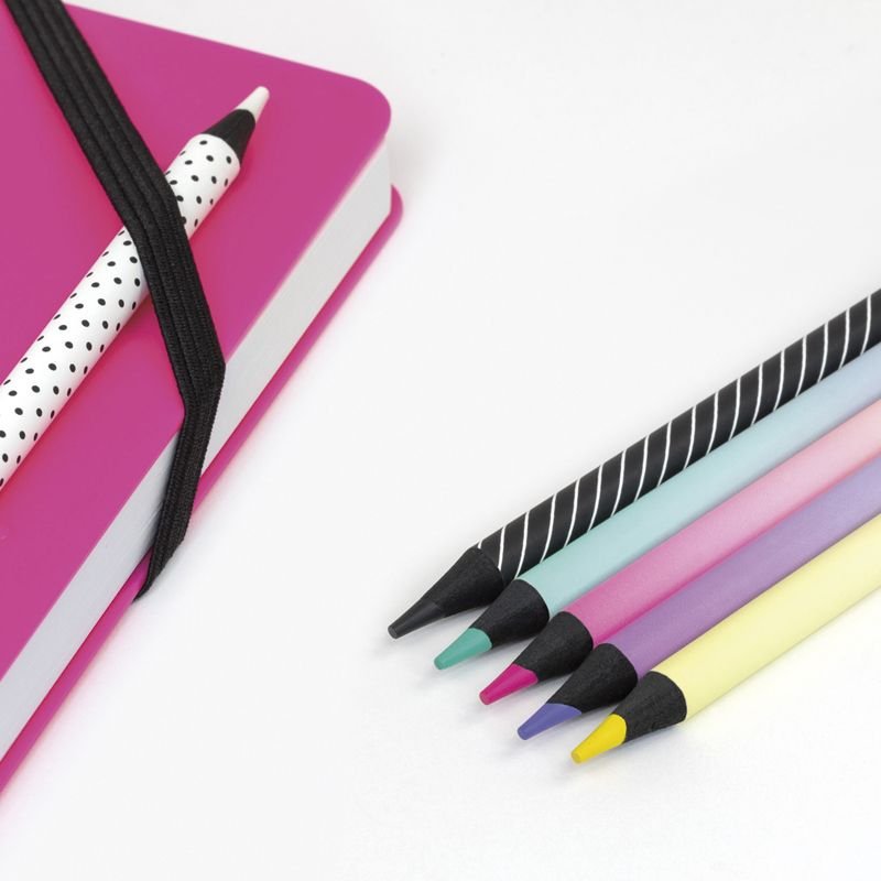 Pack De 3 Unidades Caja 6 Lápices De Colores Mina Gruesa Sunset  Milan.