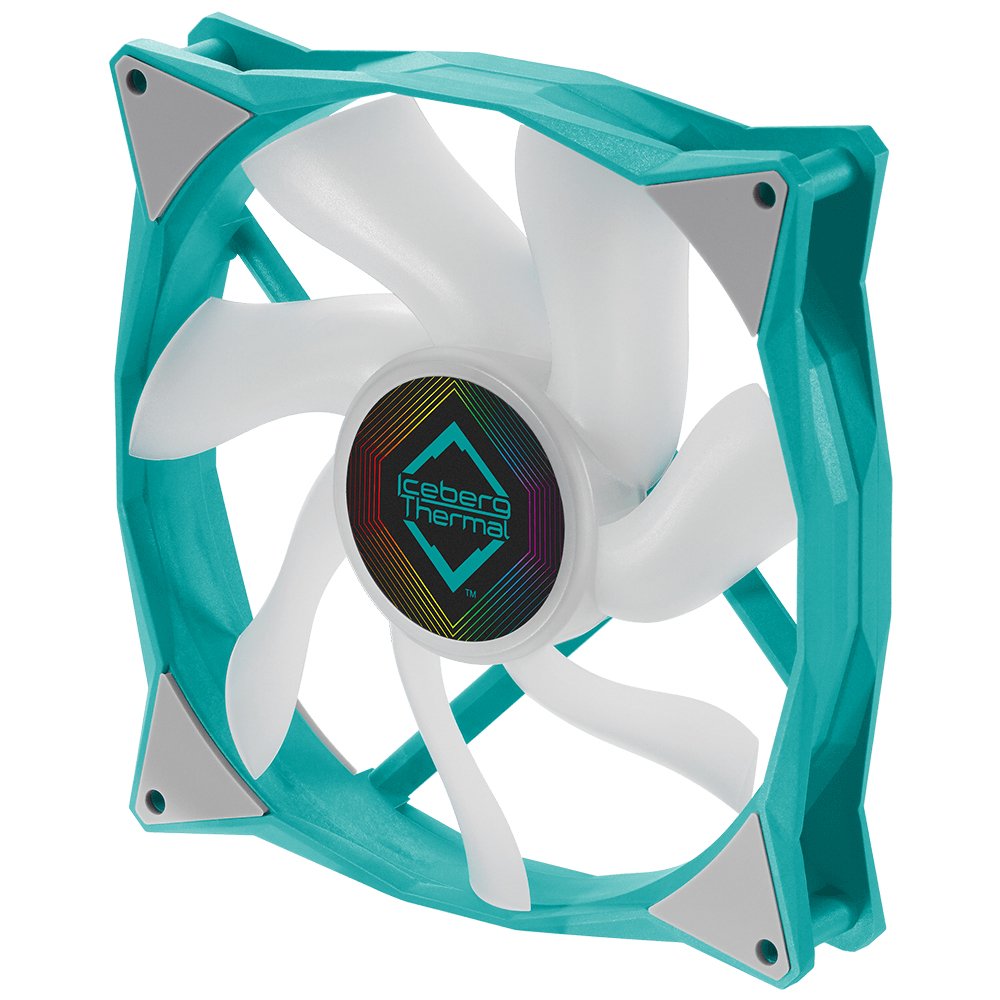 Ventilador Iceberg Thermal Icegale Argb - 140 Mm Argb Verde Azulado