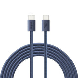 Pack Cargador De Red *Gan* Usb-C 30w Pd + Cable Tresse Usb-C Vers Usb-C 2m - Indigo - Belkin