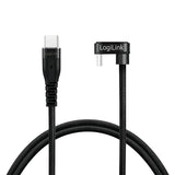 Cable Logilink Usb-C 2.0m W Oplocie Katowy Negro