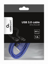 Gembird Cable Usb 3.0 A/M A Microusb B/M 1.8 Mts