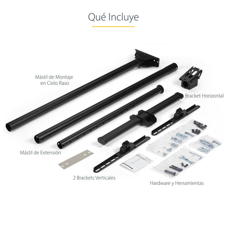 EAN 0065030870412 - StarTech.com FPCEILPTBLP soporte para pantalla de señalización 190,5 cm (75") Negro imagen 14