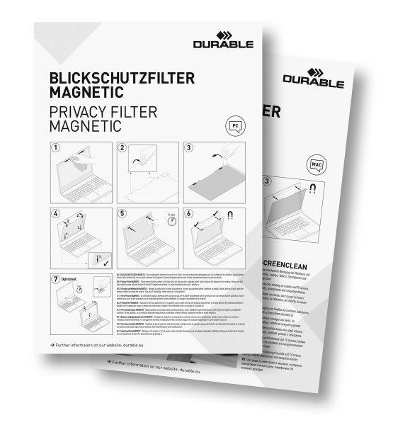 EAN 4005546999142 - Durable 514457 filtro para monitor 35,6 cm (14") Portátil Filtro de privacidad para pantallas sin marco imagen 4