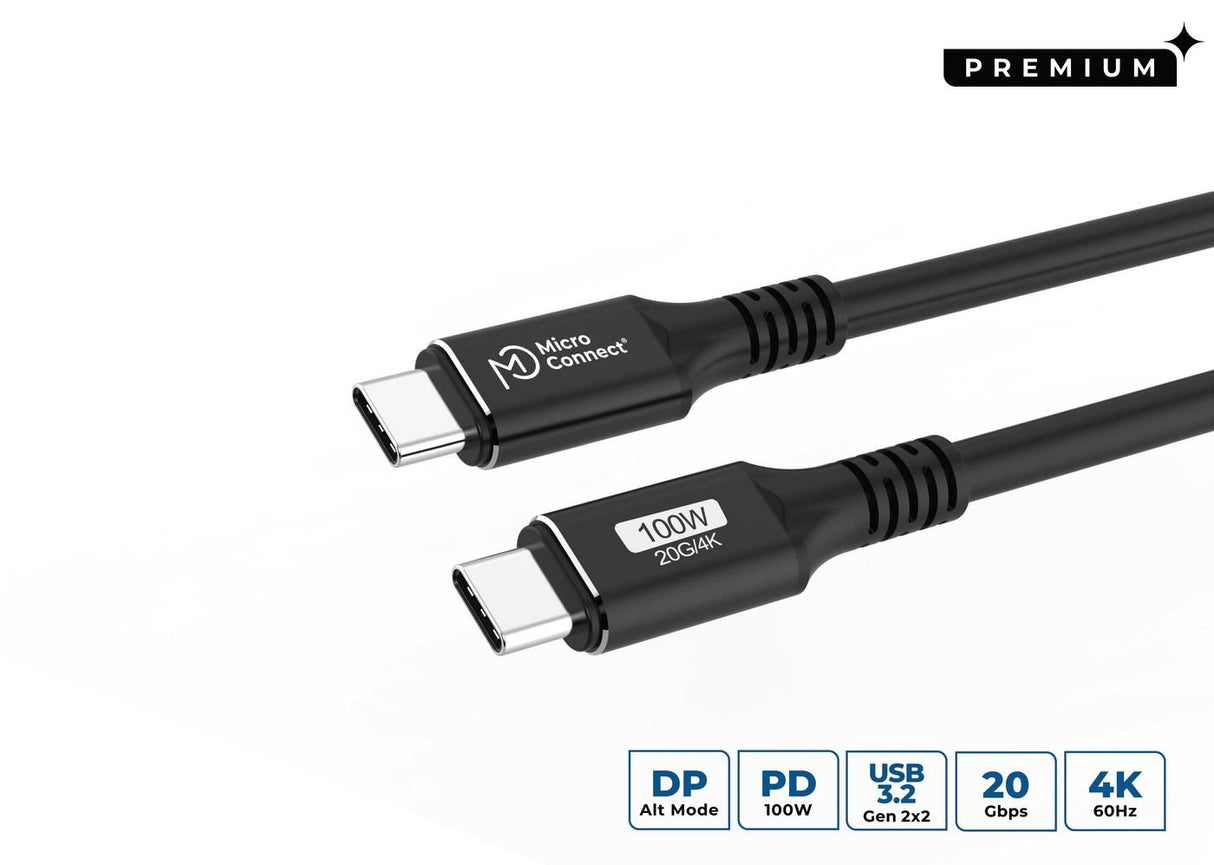 EAN 5715063028261 - Microconnect USB3.2CC05 cable USB 0,5 m USB C Negro imagen 1