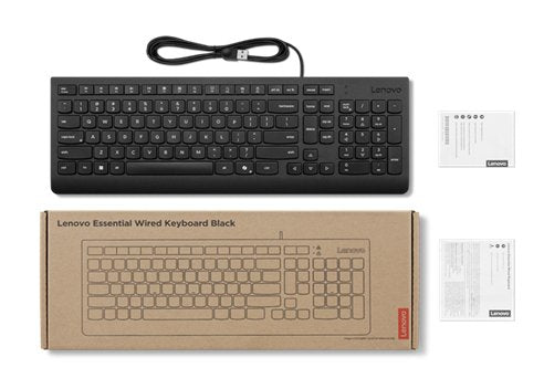 Lenovo 4y41r64642 Teclado Hogar Oficina Usb Danés Negro
