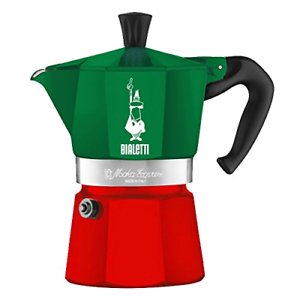 Cafetera Manual Bialetti 0005322 Cafetera Italiana 0,13 L Verde, Rojo