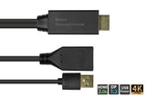 EAN 4014619603404 - Alcasa HDMI-AD22 adaptador de cable de vídeo 0,3 m HDMI tipo A (Estándar) DisplayPort Negro imagen 2