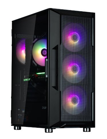 Caja Pc Zalman I3 Neo Atx Mid  Tower Negro Argb Fan X4