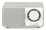 Sangean Wr-7 Plus Roble De Medianoche Radio Con Mueble De Madera Fm Bluetooth Aux