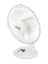 Adler Ad 7302 Desk Fan, Diameter 23cm, 2 Speed Settings, Up-Down Adjustment, Stable Base, Power 35w