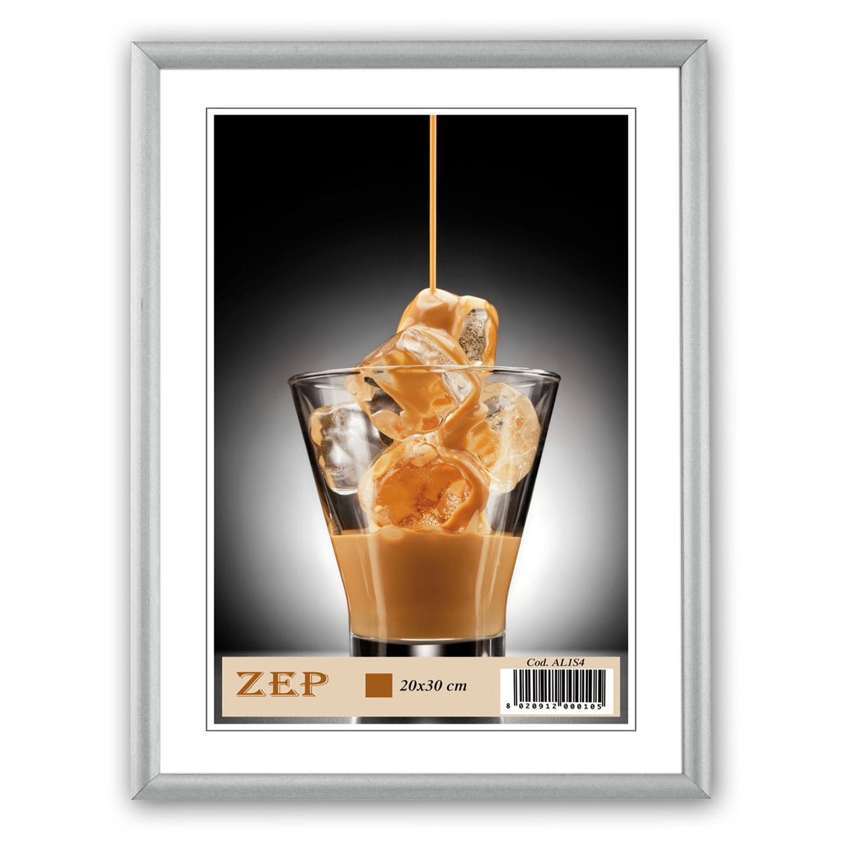 EAN 8020912018018 - ZEP AL1S3 marco Expositor de pie retroiluminado Plata imagen 1