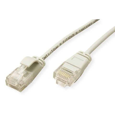 Roline Verde Utp Cable De Red Cat.6a (Class Ea), Lsoh, Slim, Grau, 1 M