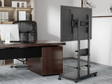 Soporte De Suelo Con Ruedas Equip Para Pantalla De 50" - 90" Max Vesa 600x400 60kg Tablero Perforado