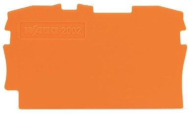 Wago 2002-1292 Abschluss-Y Zwischenplatte,0,8 Mm Dick,Naranja
