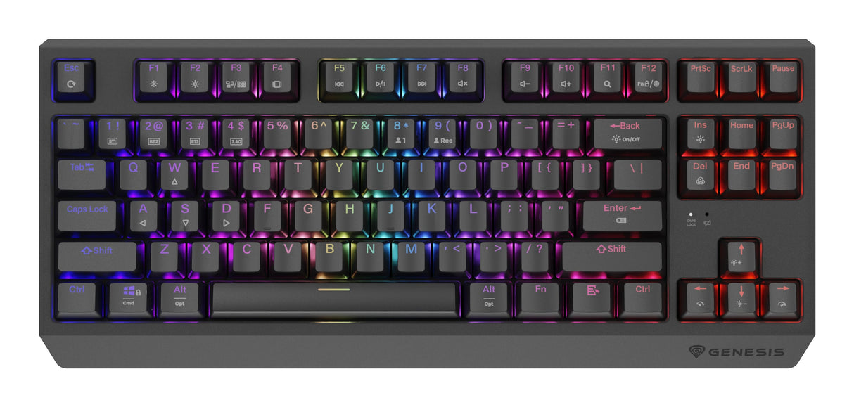 Genesis Thor 230 Tkl Wireless Czarna Rgb Outemu Silent Lemon