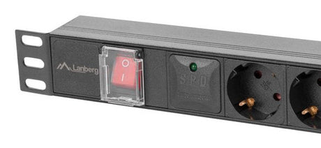 EAN 5901969441772 - Lanberg PDU-06F-0200-BK unidad de distribución de energía (PDU) 6 salidas AC 1U Negro imagen 4