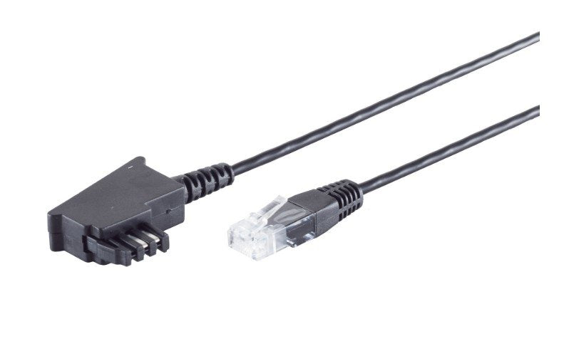 S-Conn 12-09045 Cable De Red Negro 3 M