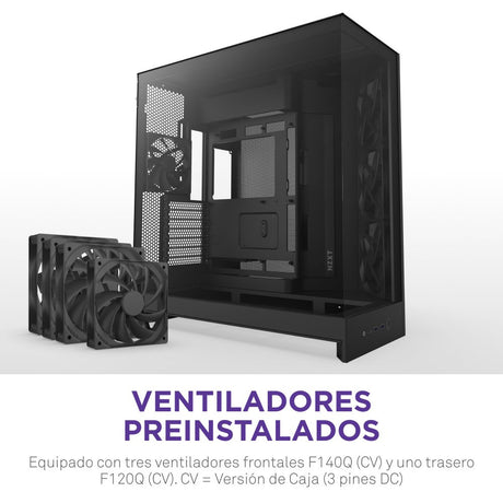 EAN 5056547207643 - NZXT H9 Flow Midi Tower Negro imagen 3
