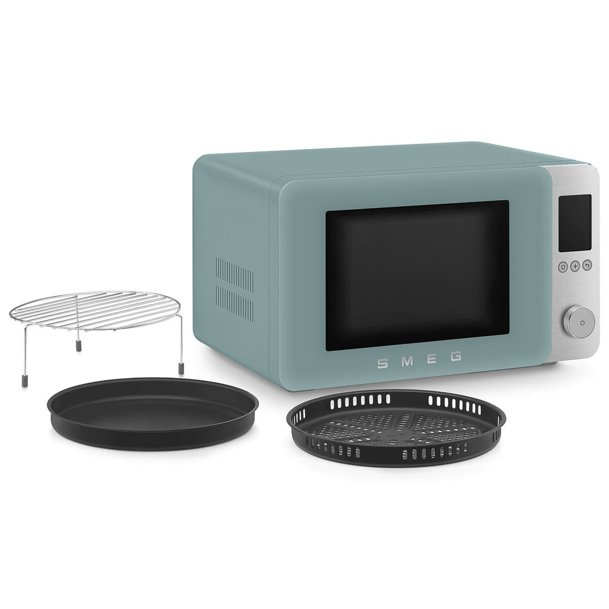 Smeg Kombi-Mikrowelle Moc02egmeu, 9 Fkt, 2100w, Smaragdgrün Matt