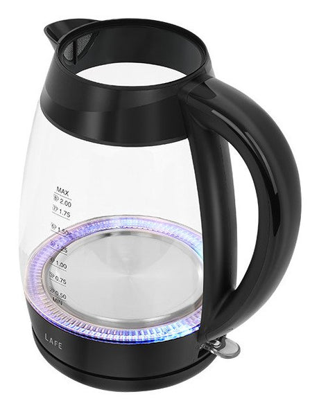 EAN 5907512875537 - Lafe Essential XL tetera eléctrica 2 L 2200 W Negro, Transparente imagen 5